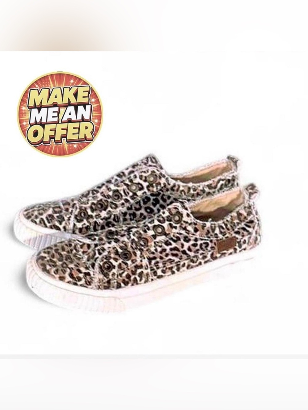 Brand New Leopard Print Slip-On Sneakers - SZ 9
